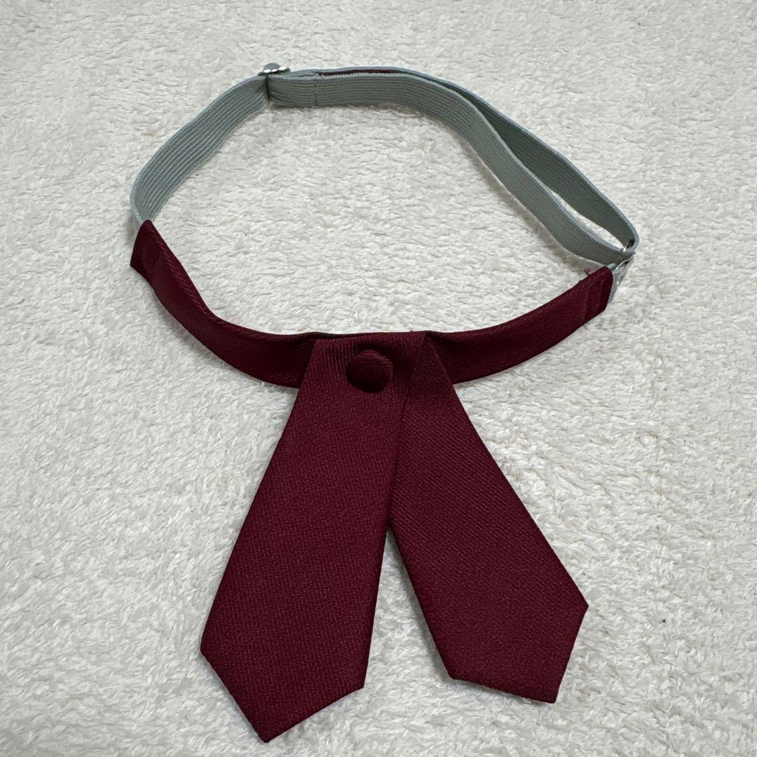 School uniform ribbon, red