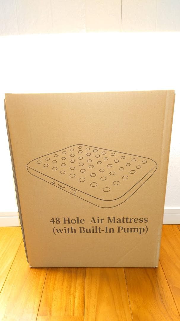 【New Unused】BOOMAX Electric Double Air Bed with Built-in Pump and Pillow