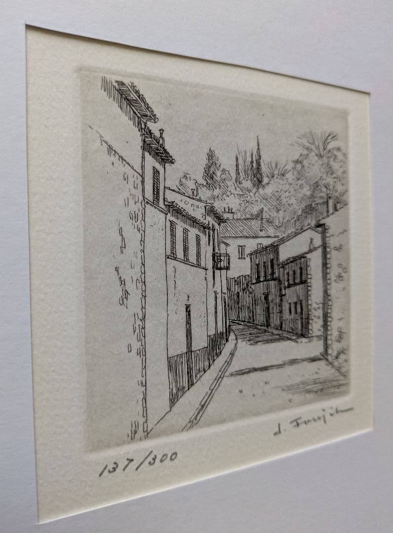 Additional Listing A: Fujimeshi Jihei Landscape Painting, Copperplate Print (Etching)