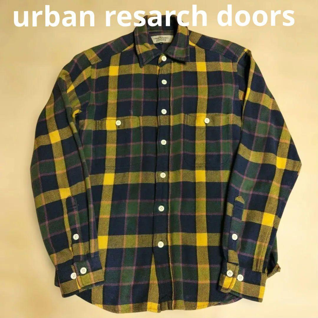 【Sale】URBAN RESEARCH DOORS Long Sleeve Flannel Shirt S