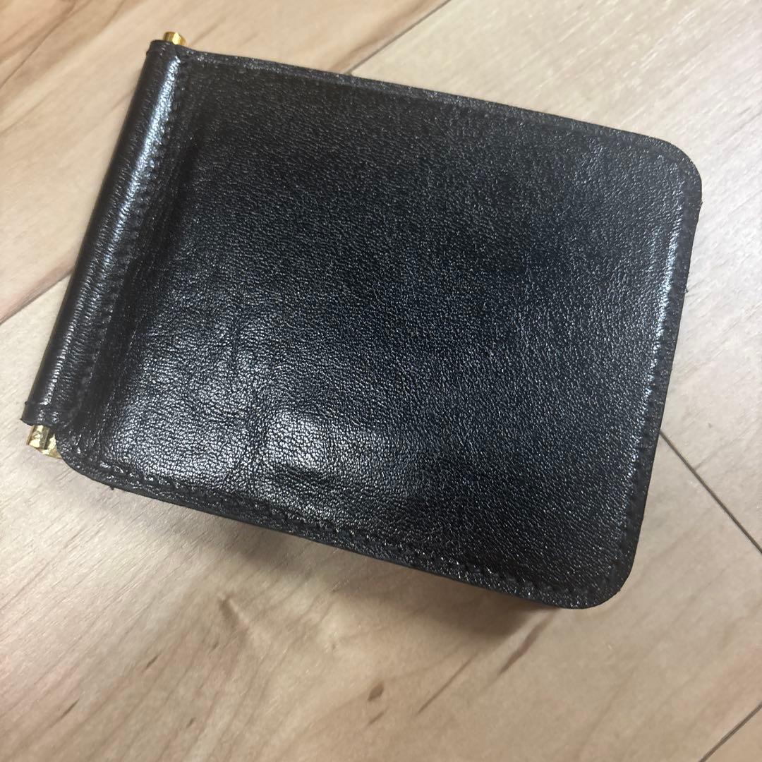 【IL BISONTE】 Black Money Clip