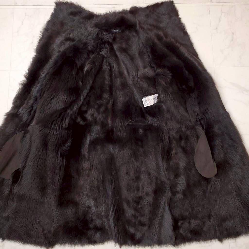 Excellent condition ✨ Joseph real mouton coat, big collar, brown, size 36