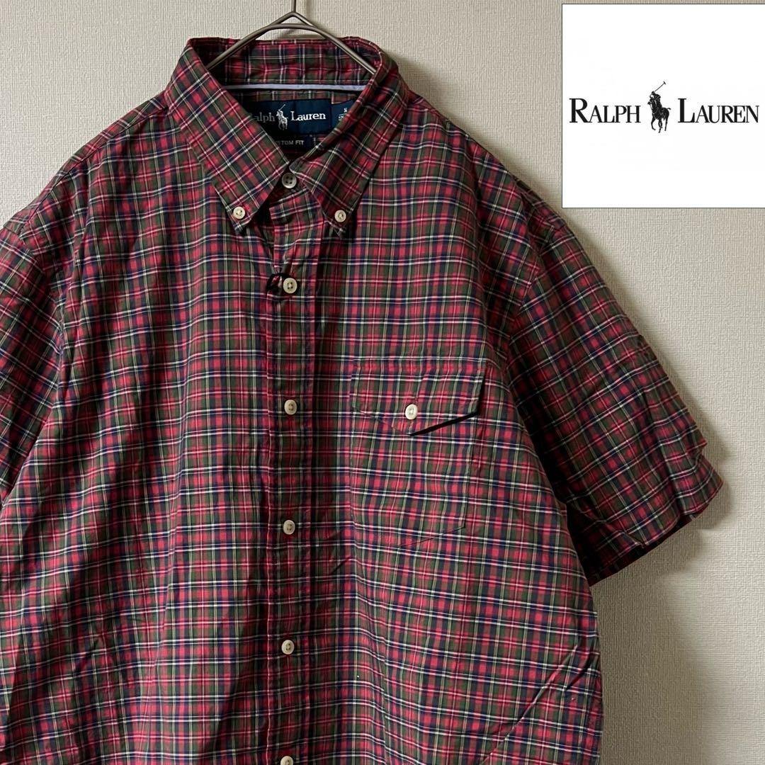 RALPH LAUREN Button-Down Shirt / M / Red