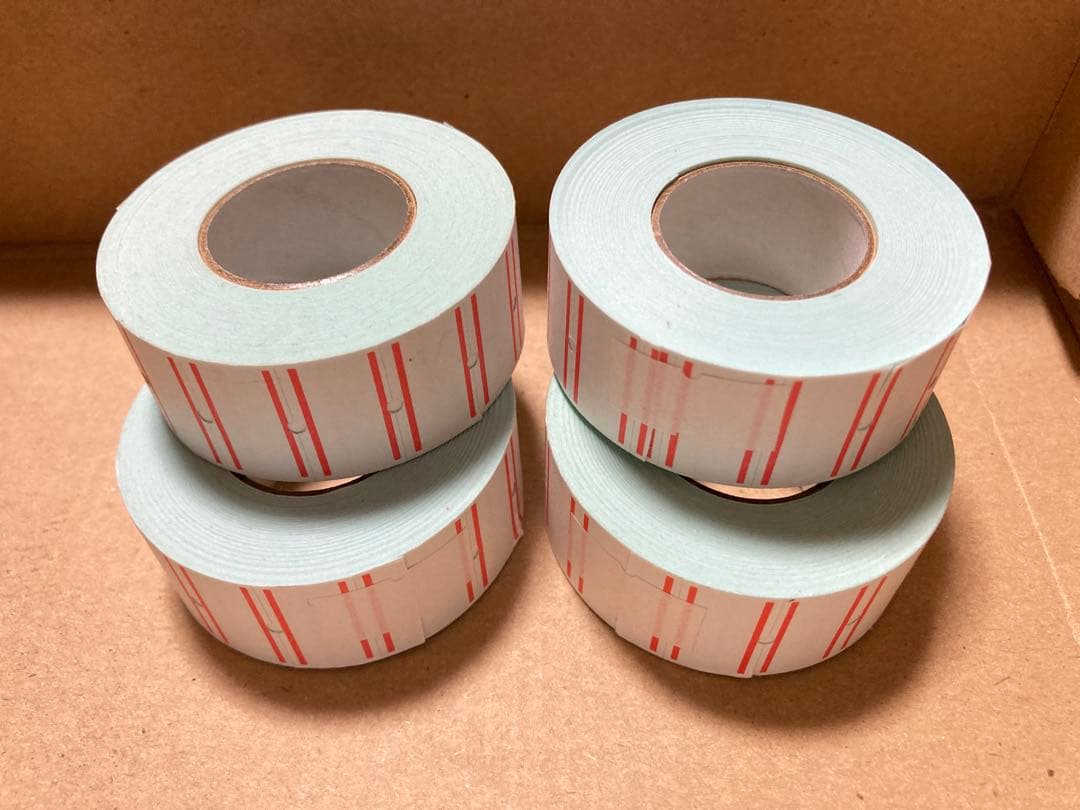 【Discontinued Item】SATO Hand Labeler SA Label Roll 4-Piece Set