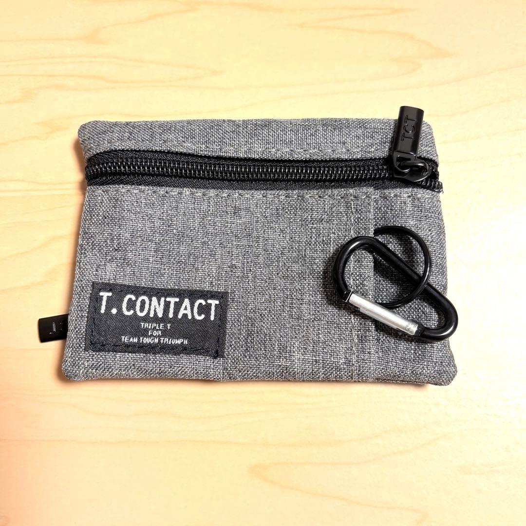 Coin purse, coin case, card holder, with carabiner, neck strap