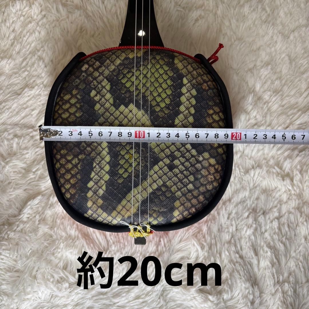 Sanshin Okinawa Artificial Skin Folk Music Japanese Instrument Many Accessories Hard Case Included Snakeskin