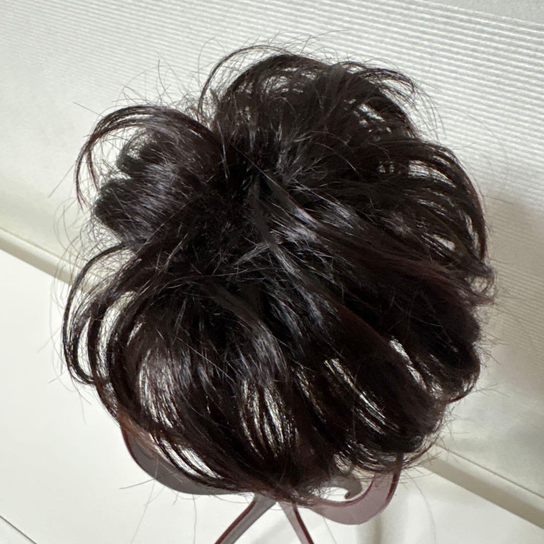 Dark Brown Clip-in Hair Topper for a Fluffy Updo