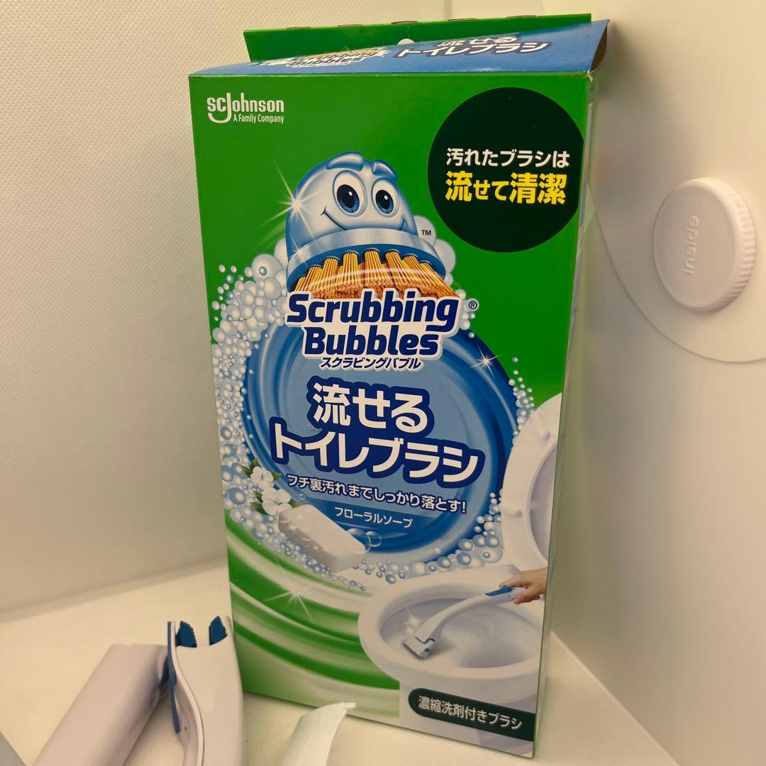 【Free Shipping】Scrubbing Bubbles Flushable Toilet Brush New