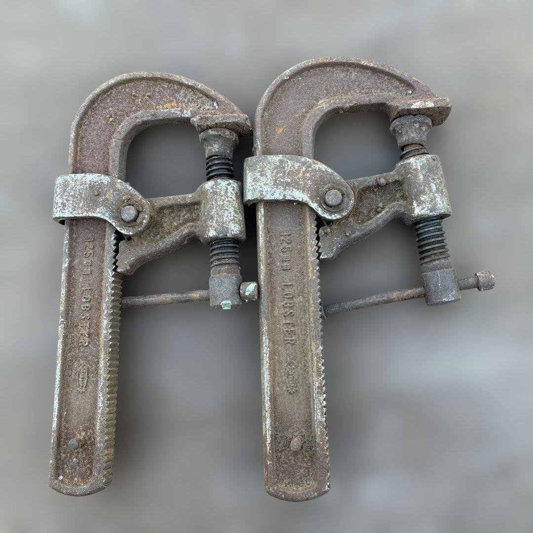 Medium-sized C-clamp, Metal, LOBSTER, 2 pieces
