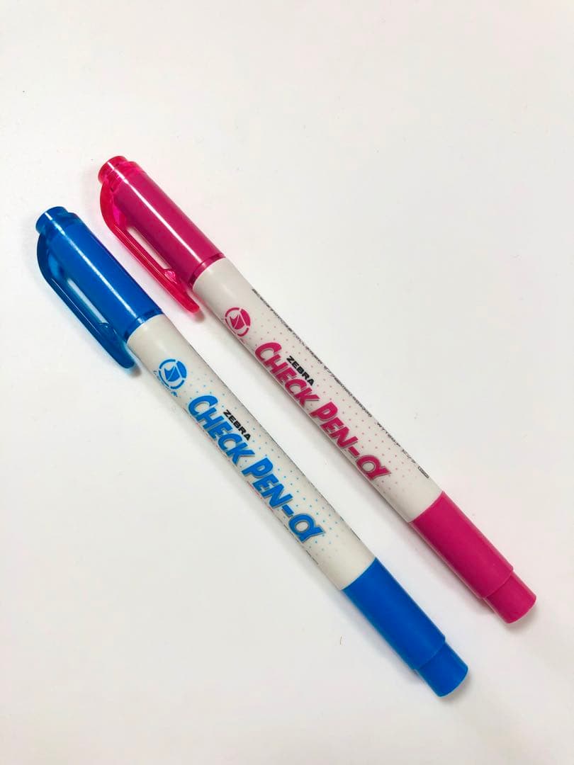 Check Pen Pink & Blue 2-Piece Set