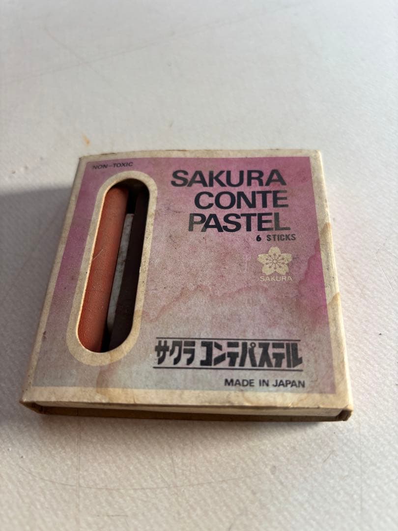 SAKURA CONTE PASTEL Set of 6 - Showa Retro Stationery