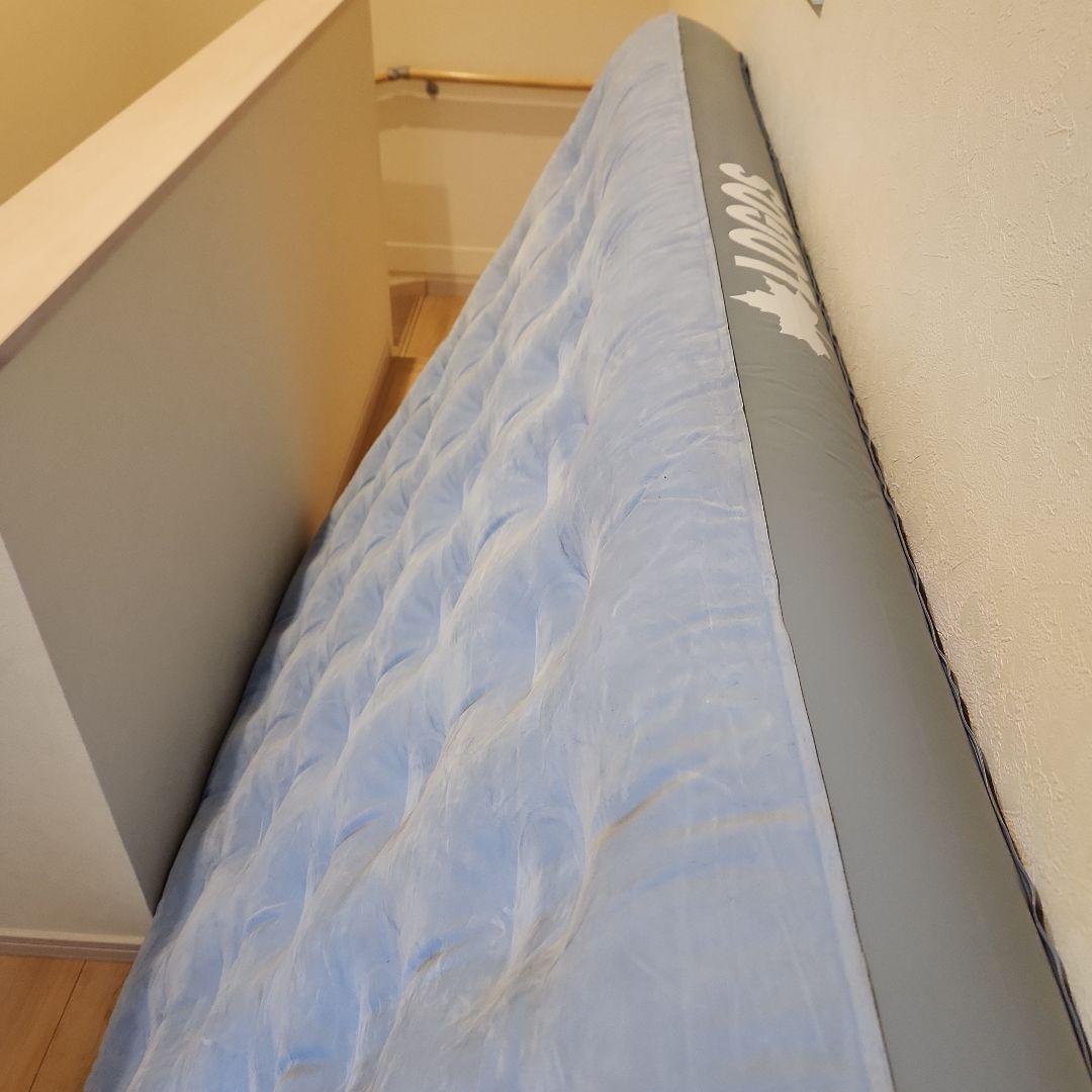 LOGOS Double Air Mattress Blue