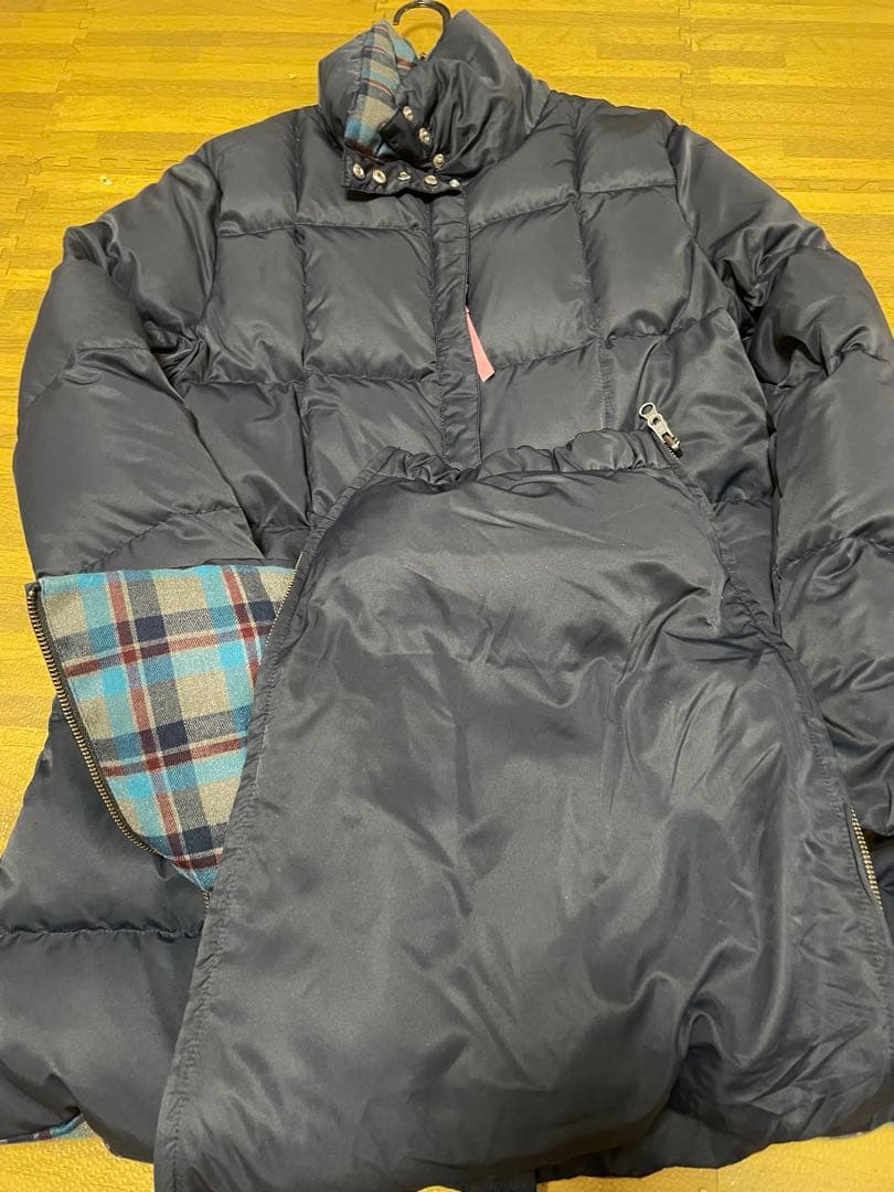 Reversible Down Coat Navy