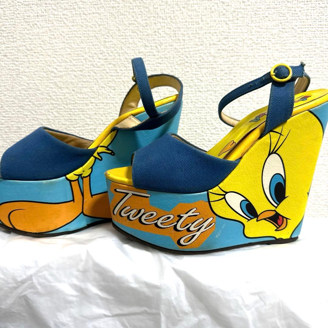 ESPERANZA Tweety Collaboration Wedge Sole Sandals - Heisei Gal Style