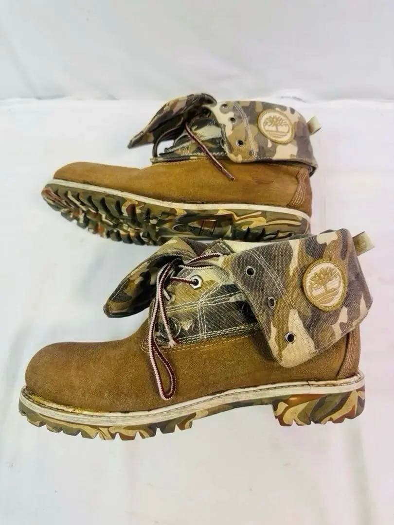 Camouflage Pattern Rare USA Made Timberland 9W 27cm Timberland
