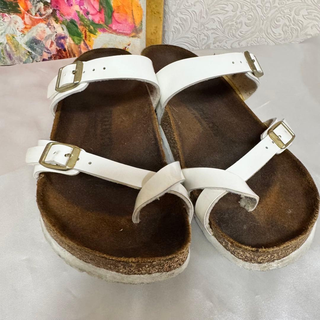 White Cork Sole Comfort Sandals - Mayari