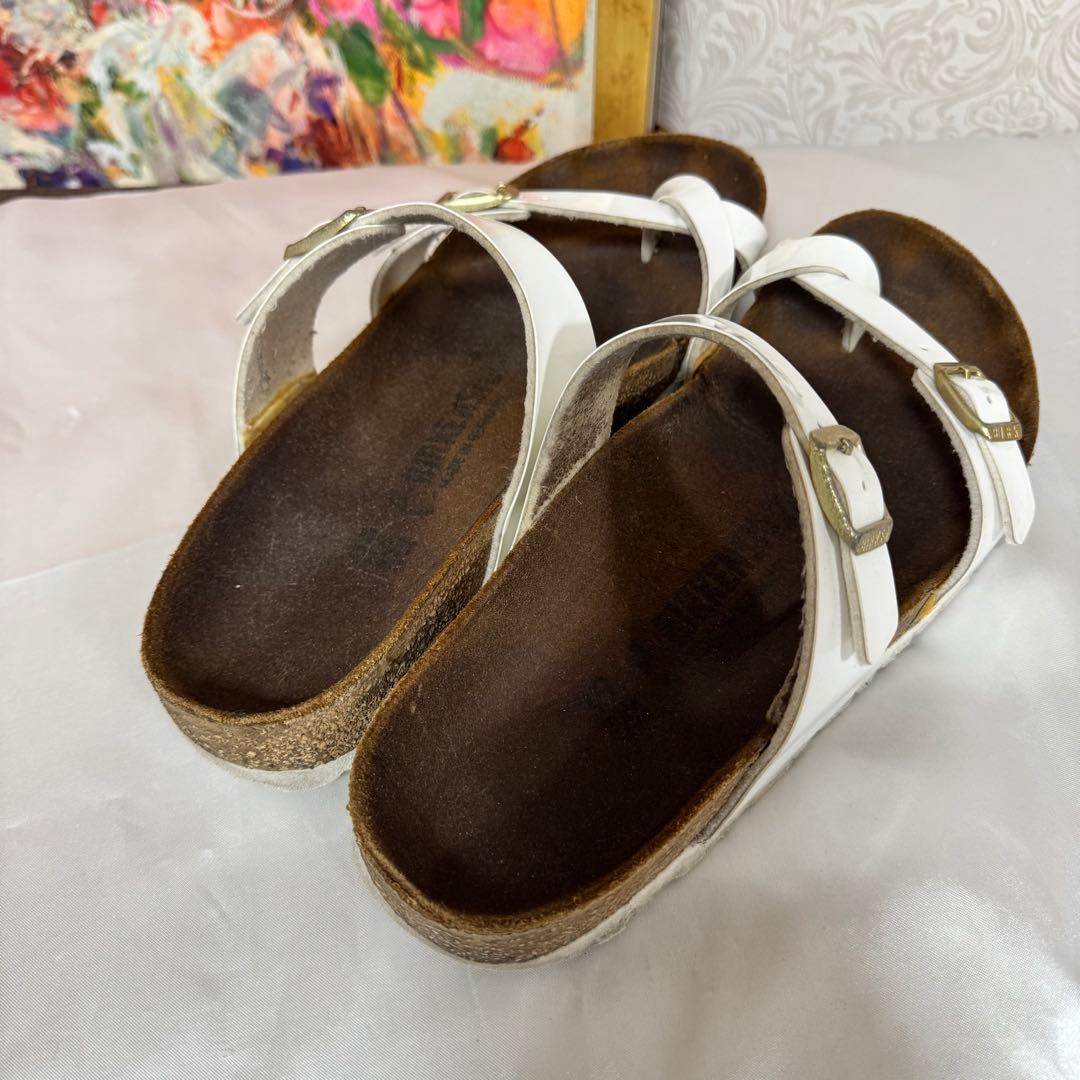 White Cork Sole Comfort Sandals - Mayari