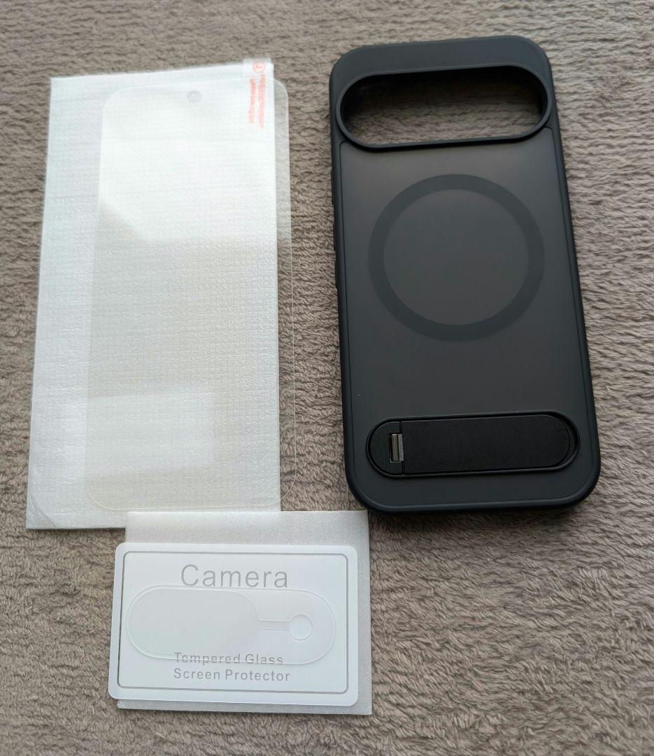 Google Pixel 9, 9 Pro Stand Case with Film