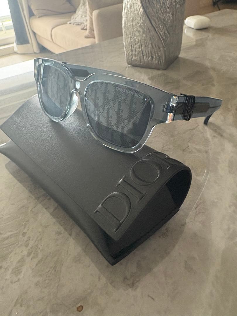Dior Oblique Sunglasses Clear Blue Unused