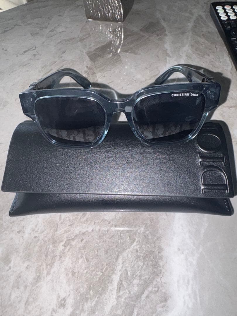 Dior Oblique Sunglasses Clear Blue Unused