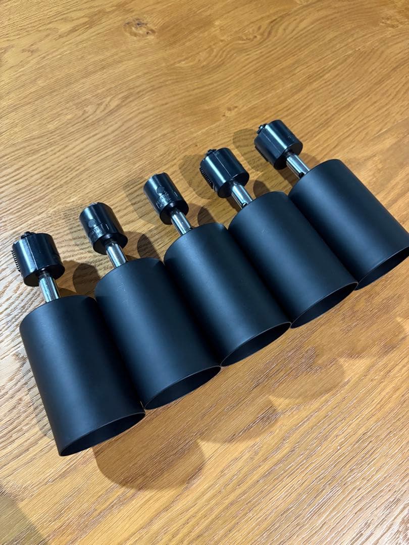 5-piece set of track light fixtures only