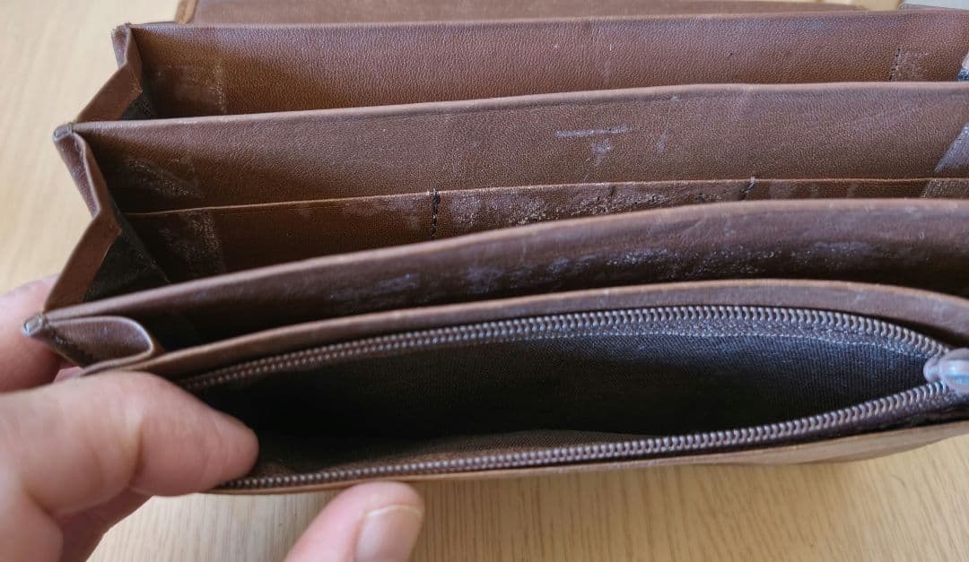 Ungaro Brown Long Wallet 中古品 Vintage