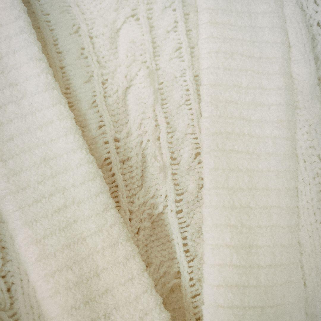 gelato pique Long Gown Cardigan, White