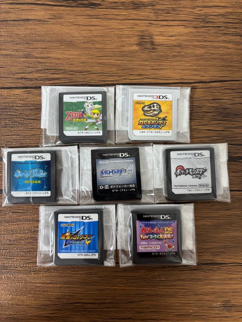 7 DS Software Set: Pokemon Soul Silver, etc.