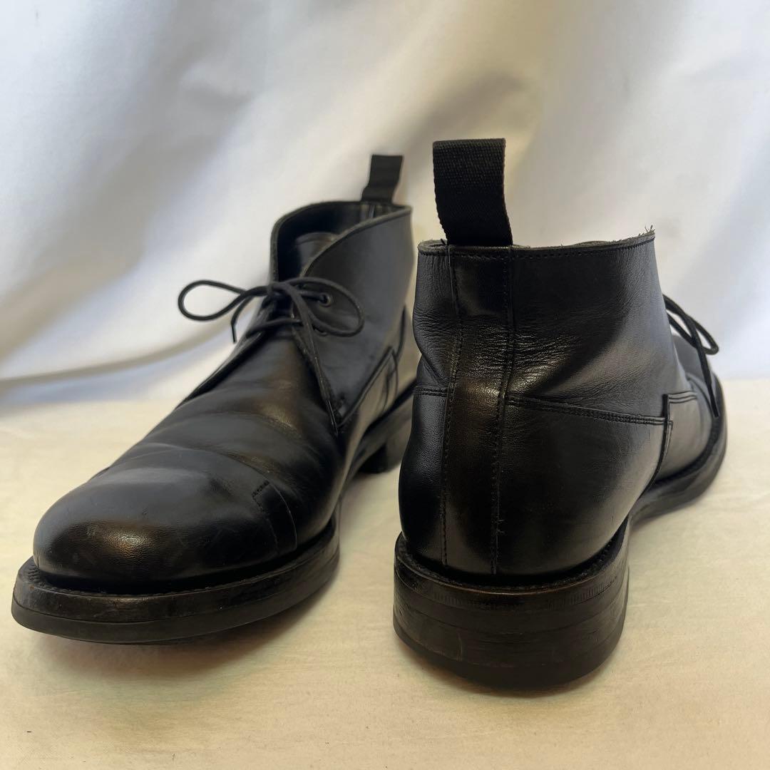 PRADA Straight Tip Cap Toe Leather Shoes 28-28.5cm