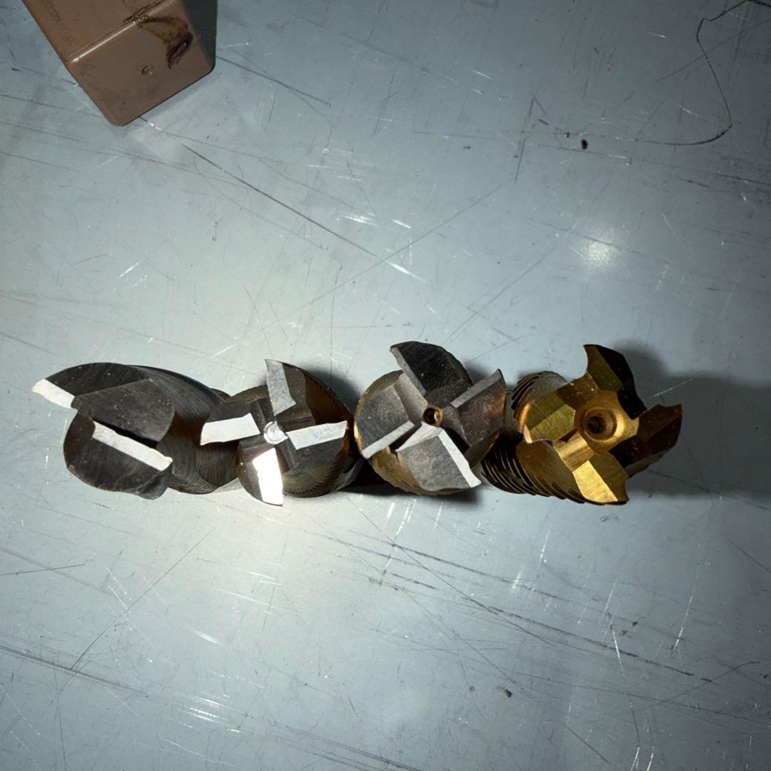 Gold Coating End Mill, 4 Flutes, 20mm