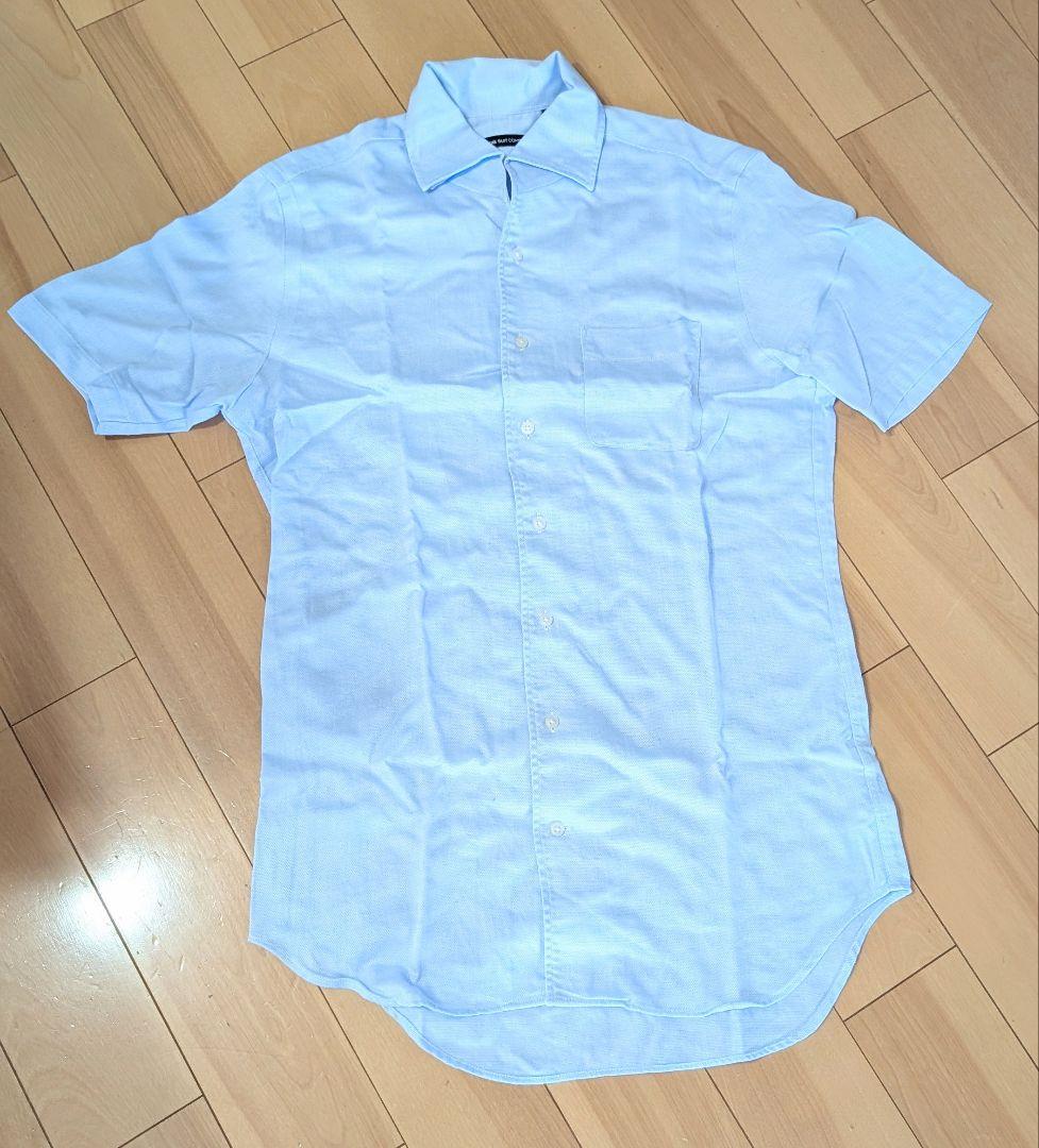 THE SUIT COMPANY Light Blue Short-Sleeve Shirt M