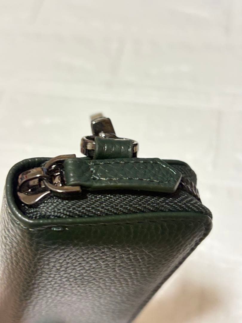 NEESE Genuine Leather Key Case with Detachable Ring, Gift Box Included, Moss Green
