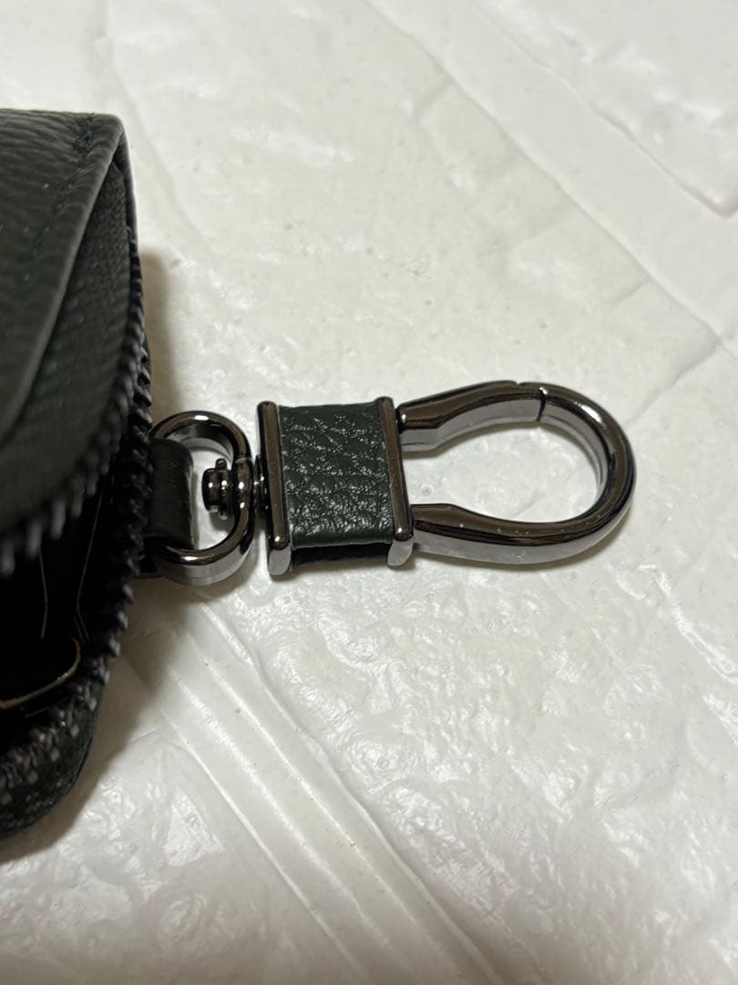 NEESE Genuine Leather Key Case with Detachable Ring, Gift Box Included, Moss Green
