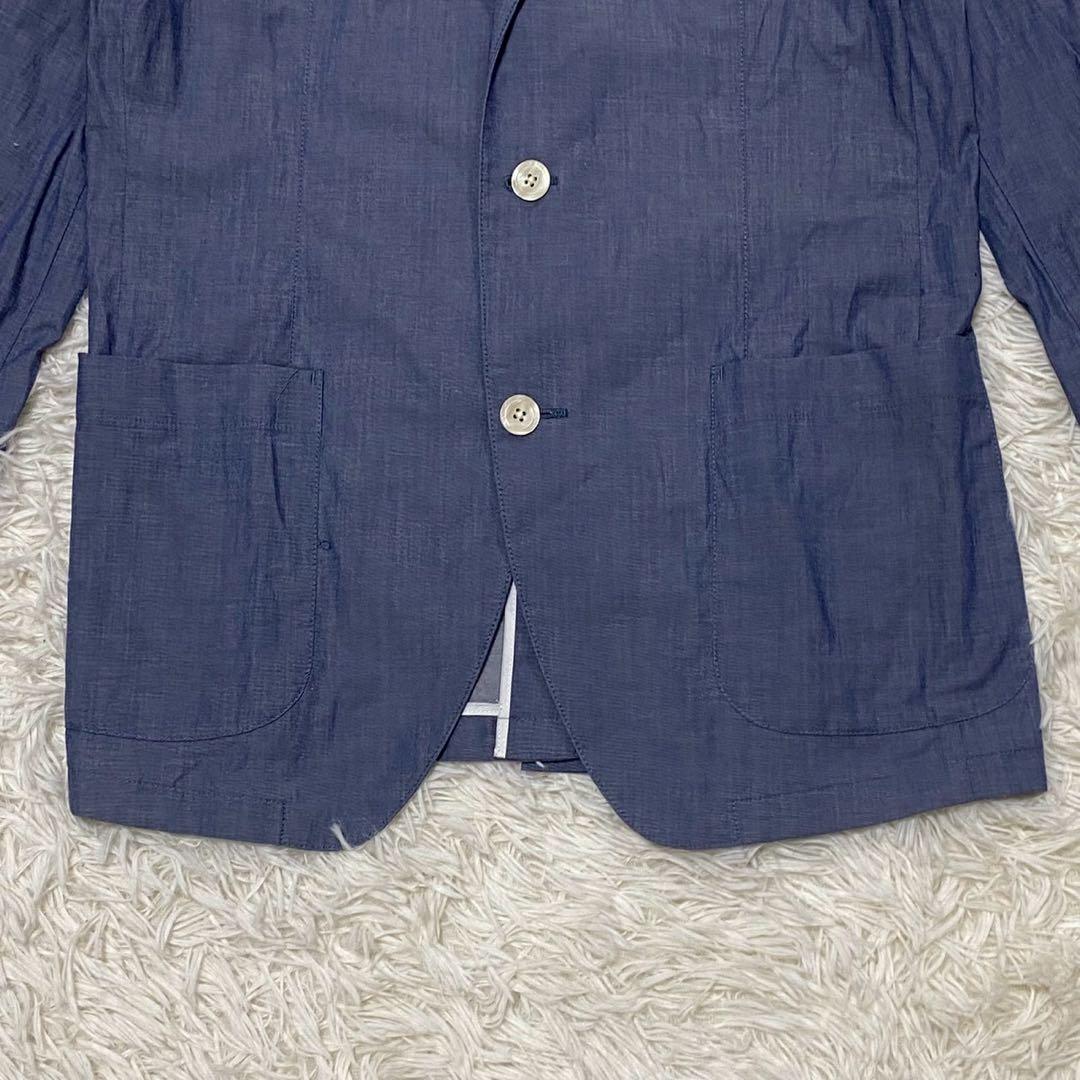 Navy PREMIUM Denim-like Stretch Tailored Jacket XL