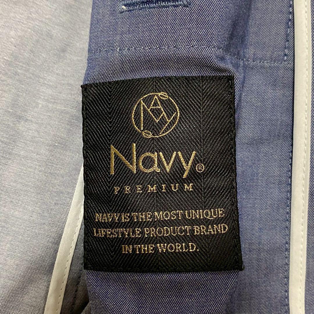 Navy PREMIUM Denim-like Stretch Tailored Jacket XL