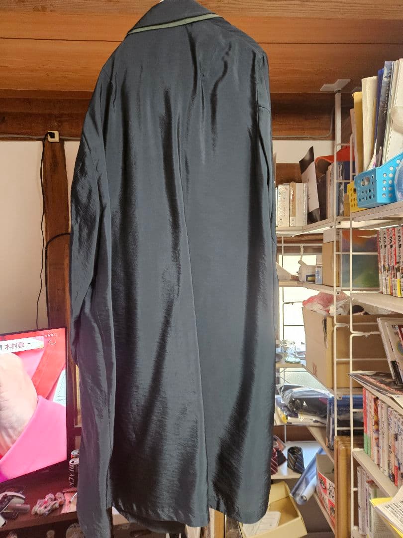 kolor Viscose Nylon Twill Coat