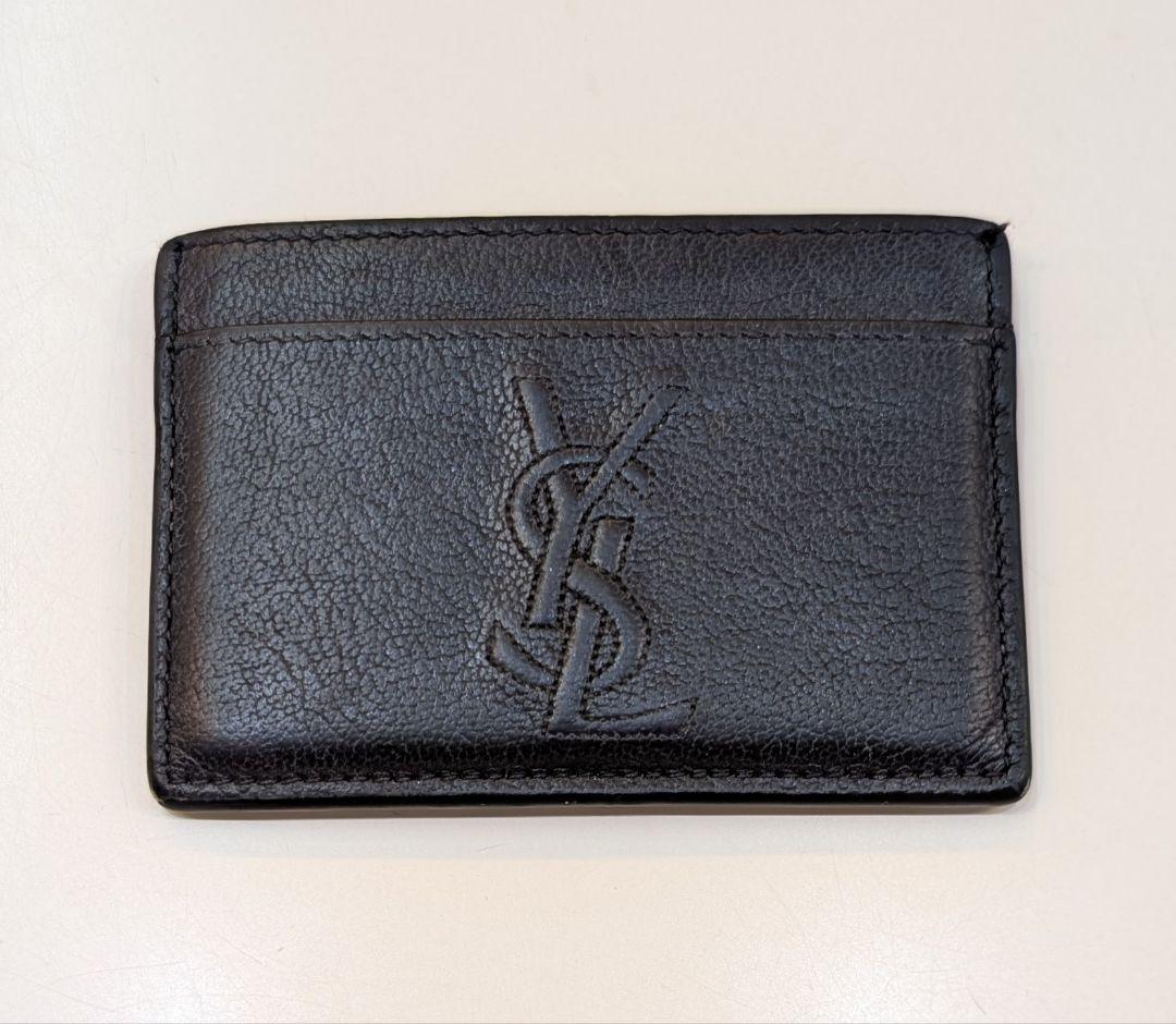 Yves Saint Laurent Leather Card Case / Business Card Holder - Made in Italy