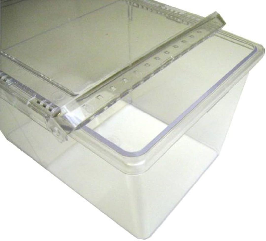 New, unused clear slider insect cages/breeding cases, set of 9 + 1