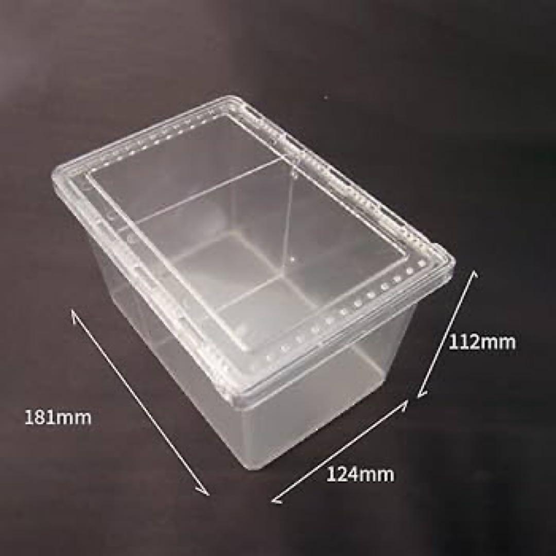 New, unused clear slider insect cages/breeding cases, set of 9 + 1