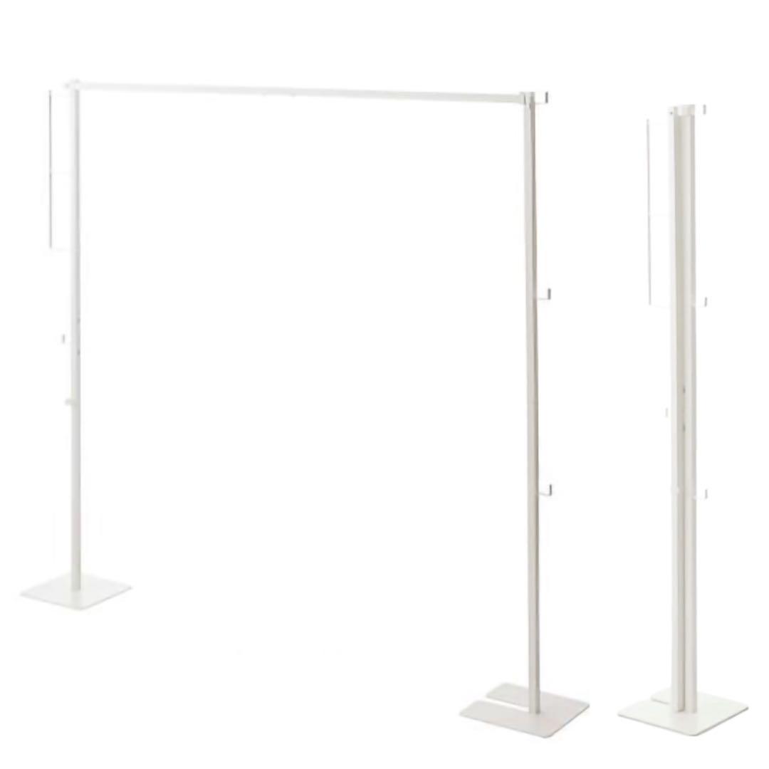 【New】 Indoor Folding Clothes Drying Rack W175×D25×H160 White
