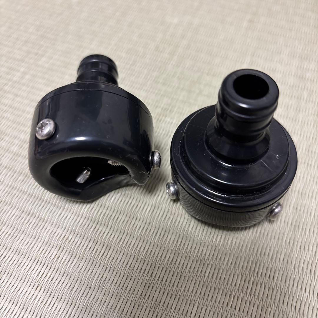 Hose Connector 2-Piece Set Black