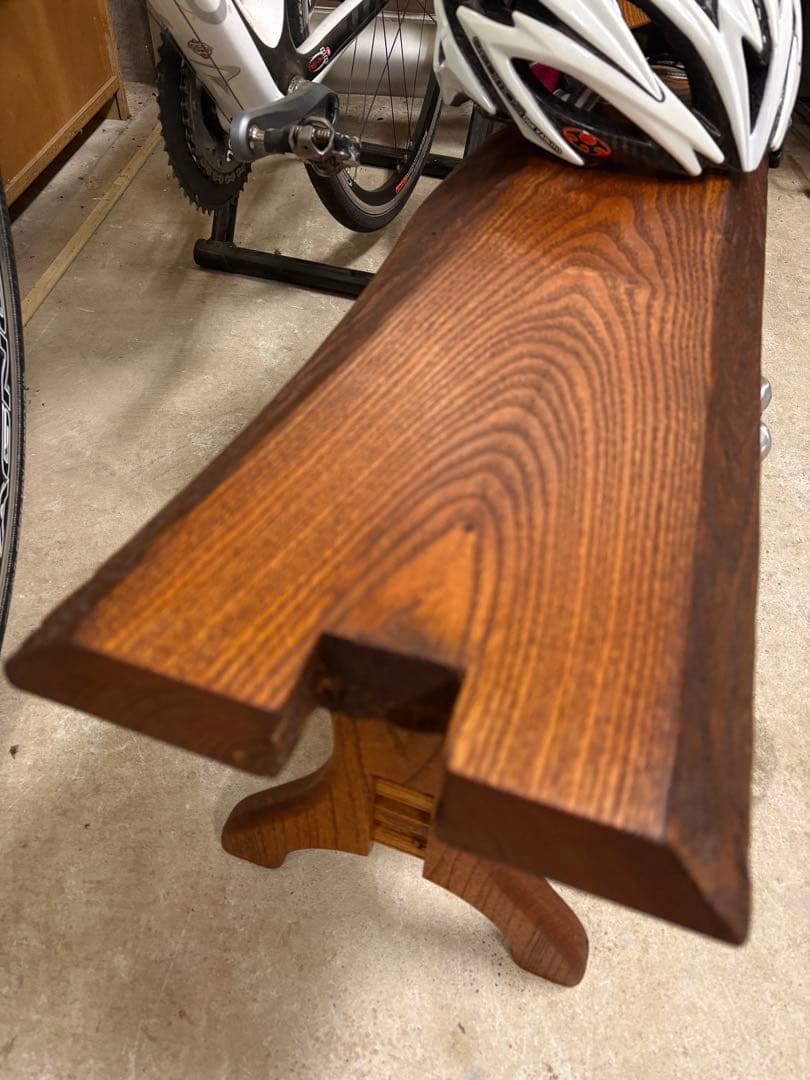 Bench made from 100-year-old reclaimed wood