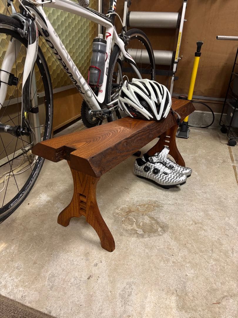Bench made from 100-year-old reclaimed wood