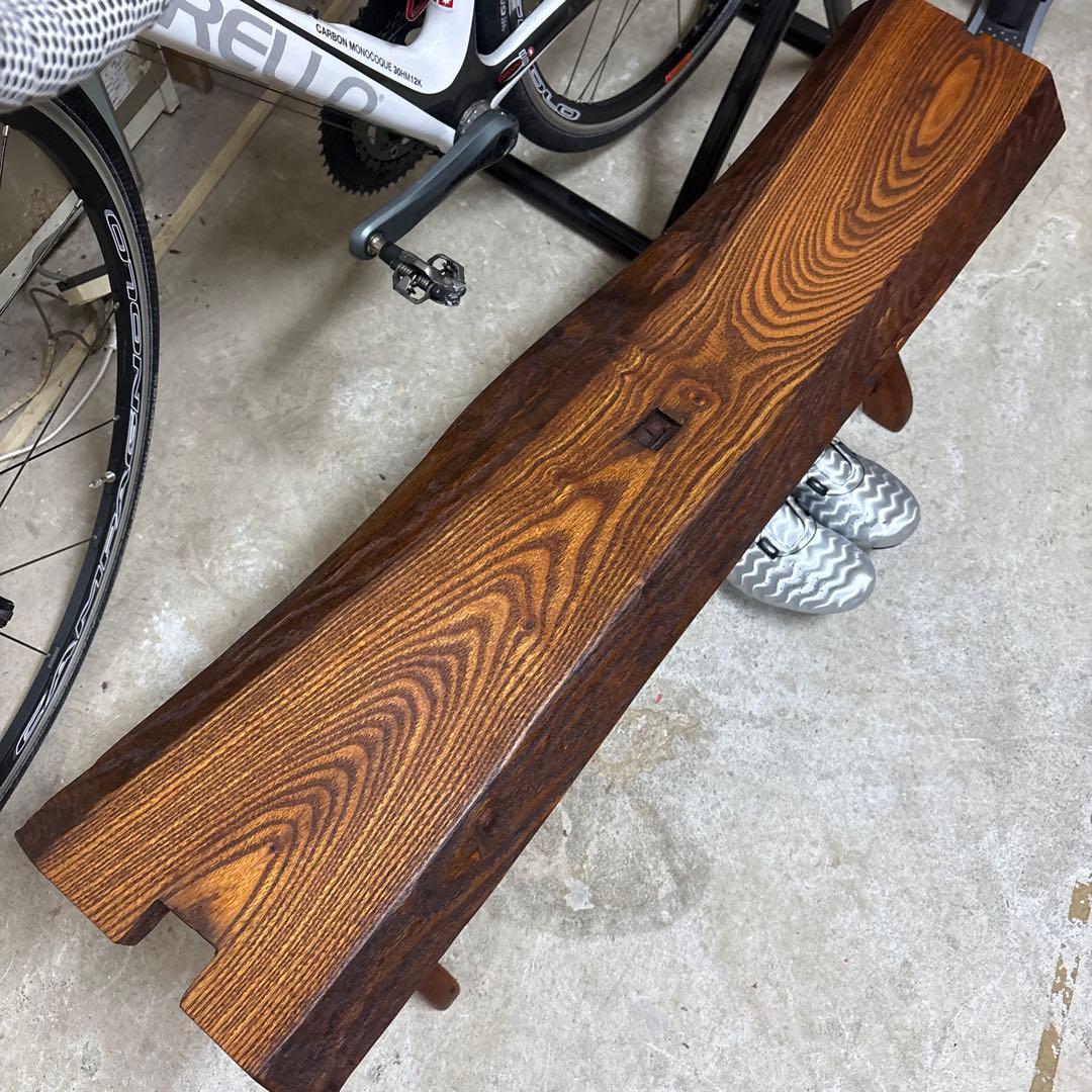Bench made from 100-year-old reclaimed wood
