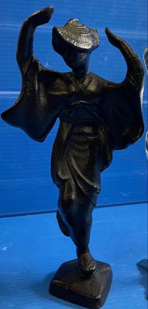National Treasure Awa Odori Doll Metalwork Antique