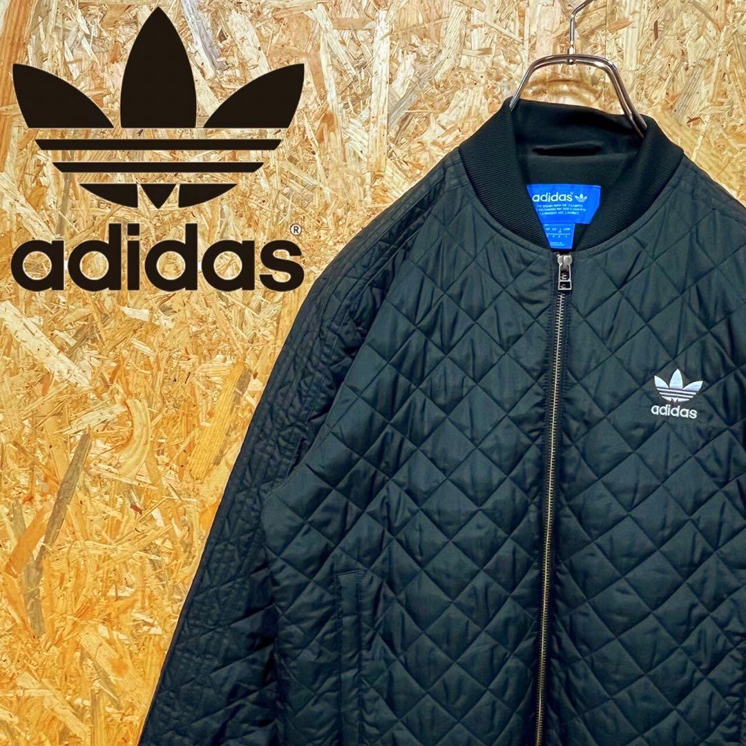 Free Shipping Adidas Embroidered Logo Quilted Loose Fit 00s MA-1 Blouson