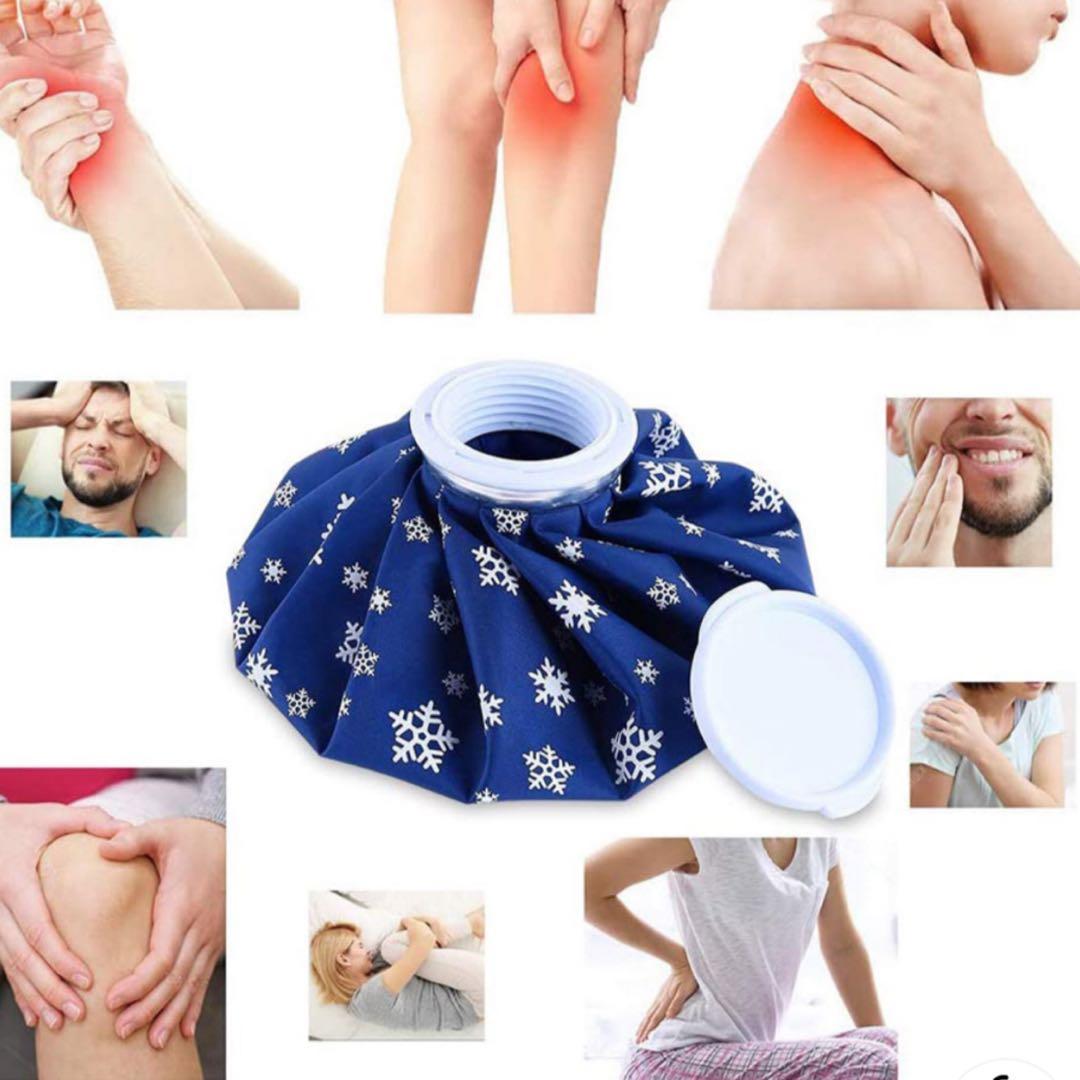 Ice Pack Set of 2 (M/L) with Spray - For Sports, Cooling Down, Hot Water Use, Cold/Hot, Blue