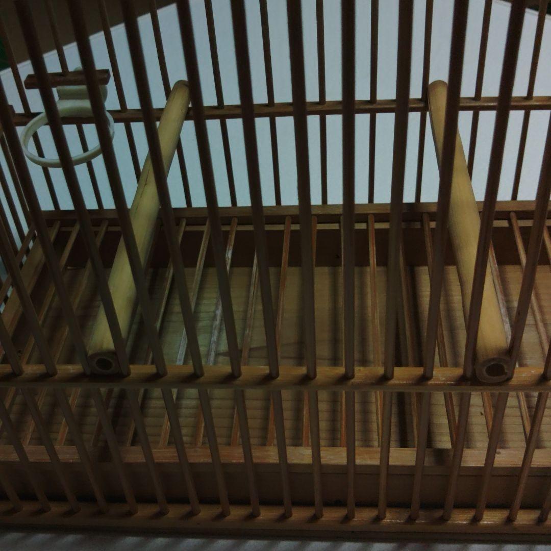 Wooden Bird Cage Open Top