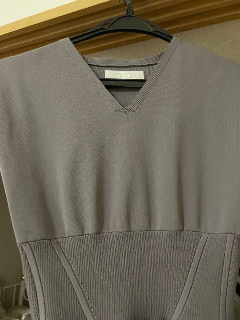 CELFORD Corset Design Sleeveless Knit Dress 36