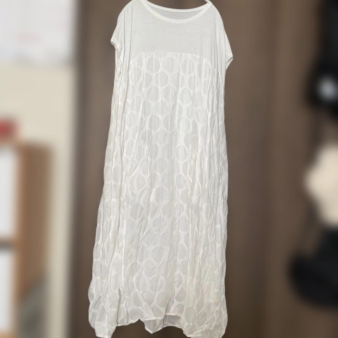 BEARDSLEY White Sleeveless Long Dress